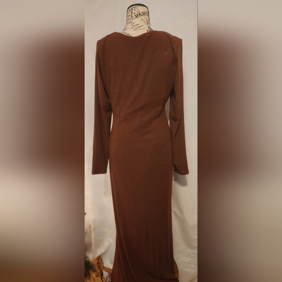 Popilush Long Sleeve Formal Dresses 8 In 1 Bodycon Dress with Built In Shapewear - Picture 7 of 9